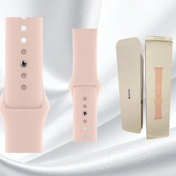 Apple Watch Pink Sand Sport Band 42/44/45mm Excellent Condition Authentic - Picture 12 of 14
